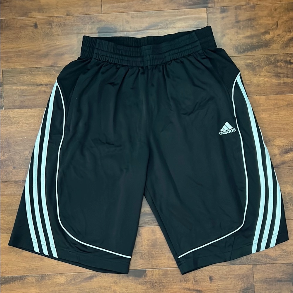Adidas Men's Black Athletic Shorts - Small